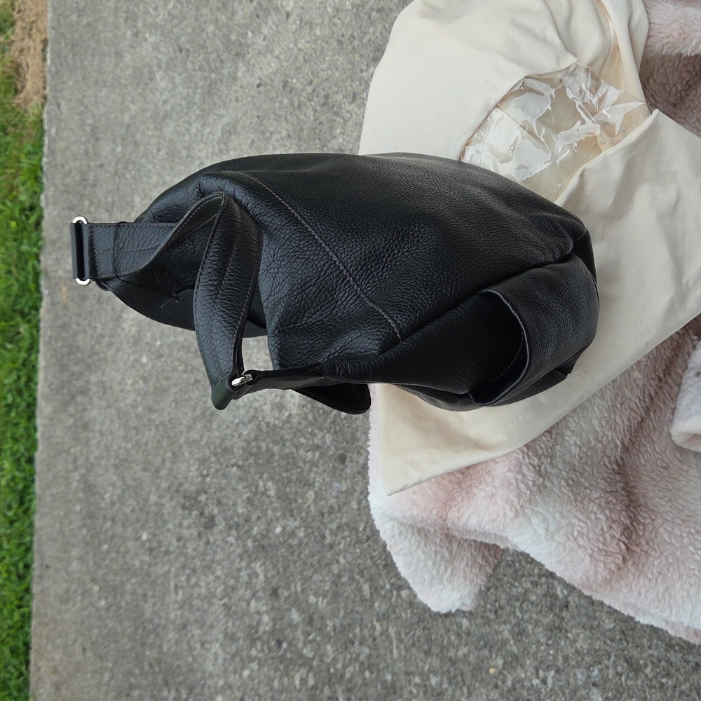 Furla NWT Hobo Black Pebbled Leather Large Shoulderbag NWT with Dustbag - Picture 7 of 15